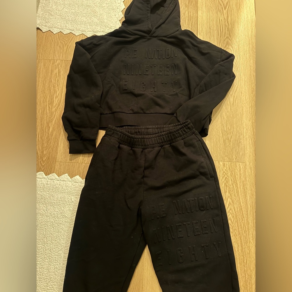 P.E Nation Kids Black Joggers